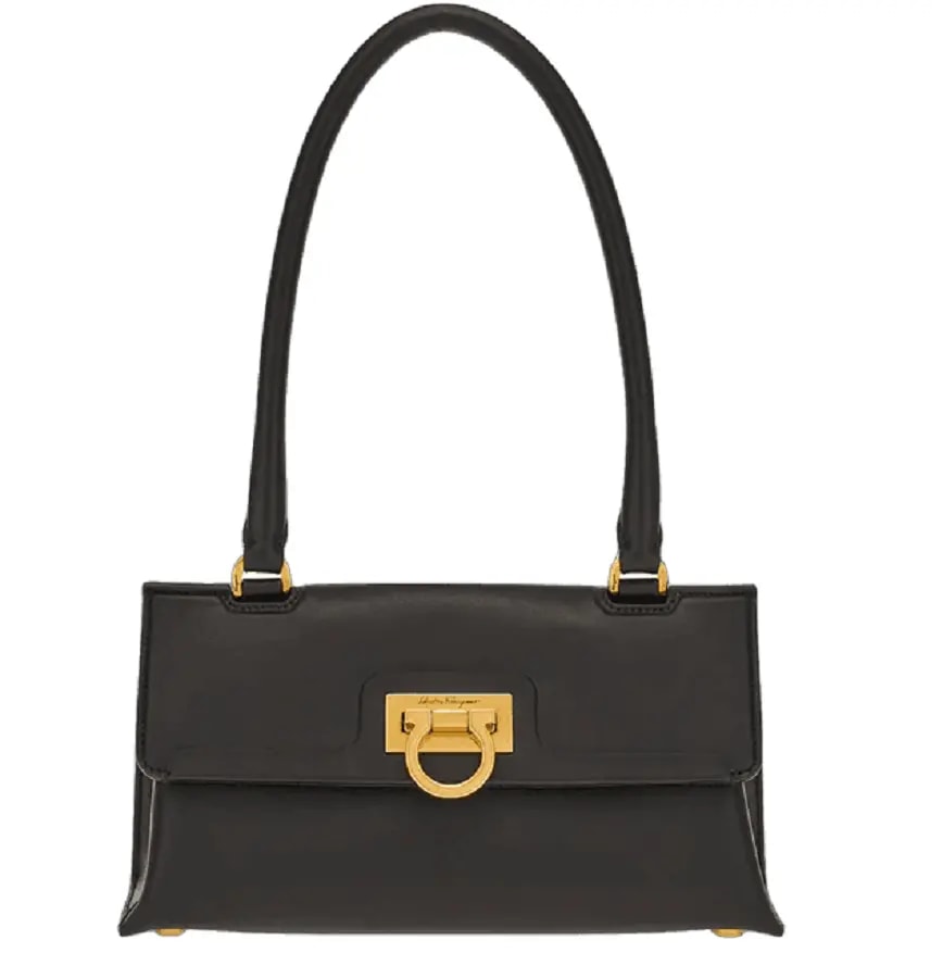 Túi Salvatore Ferragamo Trifolio Swing Bag 'Black' 211495-752656 Túi Salvatore Ferragamo Trifolio Swing Bag 'Black' 211495-752656