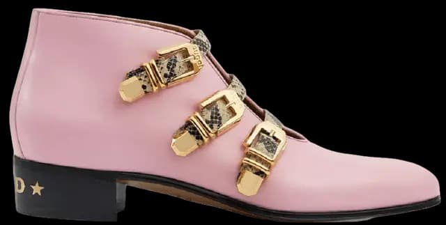 Giày Gucci Buckle Ankle Boots 'Pink' 699103-06F70-5871 Giày Gucci Buckle Ankle Boots 'Pink' 699103-06F70-5871