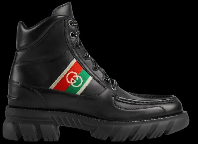 Giày Gucci Men's Ankle Boot With Interlocking G 'Black' 663368-DTNE0-1080 — kich-thuoc: 43.5 Giày Gucci Men's Ankle Boot With Interlocking G 'Black' 663368-DTNE0-1080 — kich-thuoc: 43.5