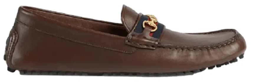 Giày Gucci Driver With Web 'Brown' 624698-1XH10-2160 Giày Gucci Driver With Web 'Brown' 624698-1XH10-2160