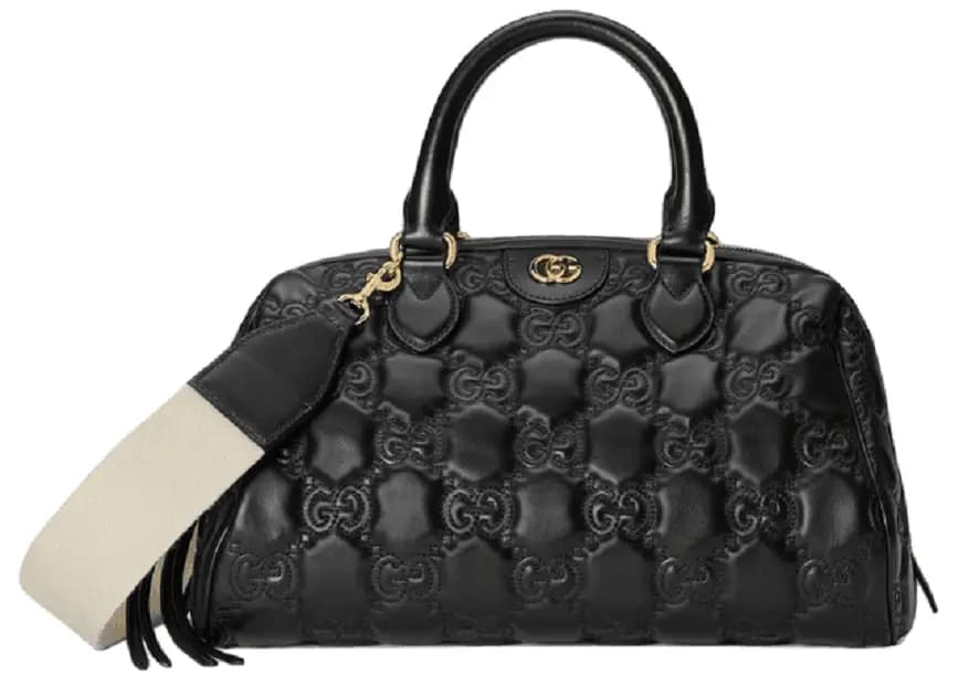 Túi Gucci GG Matelassé Leather Top Handle Bag 'Black' 702242-UM8HG-1046 Túi Gucci GG Matelassé Leather Top Handle Bag 'Black' 702242-UM8HG-1046