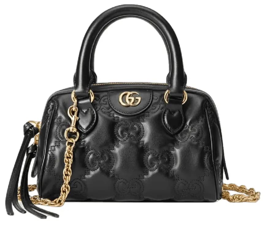 Túi Gucci GG Matelassé Leather Top Handle Bag 'Black' 702251-UM8HG-1046 Túi Gucci GG Matelassé Leather Top Handle Bag 'Black' 702251-UM8HG-1046