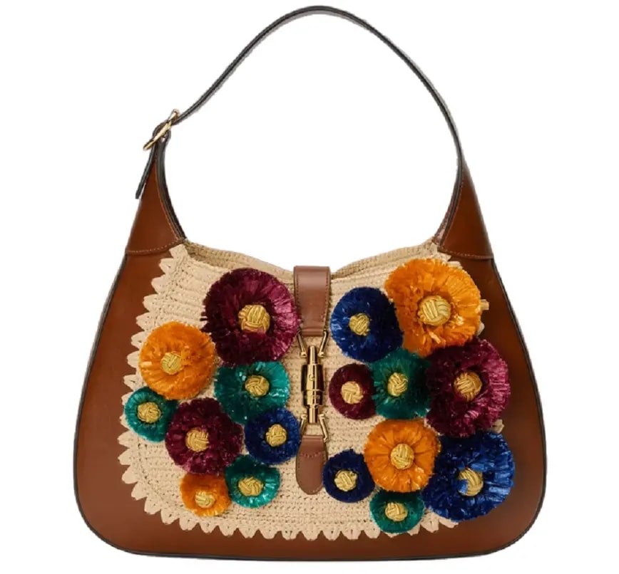 Túi Gucci Jackie 1961 Medium Shoulder Bag With Appliqué 'Brown' 636712-9SVLG-907 Túi Gucci Jackie 1961 Medium Shoulder Bag With Appliqué 'Brown' 636712-9SVLG-907