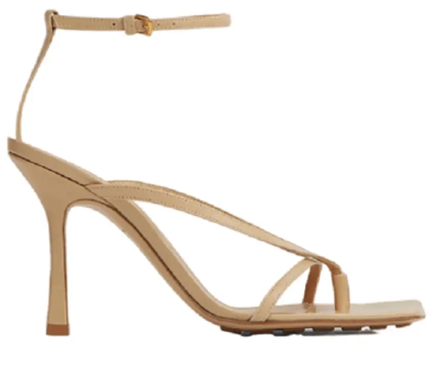 Giày Cao Gót Bottega Veneta Stretch Strap Sandal 'Cane Sugar' 608835VBSF02624 — kich-thuoc: lien-he-order Giày Cao Gót Bottega Veneta Stretch Strap Sandal 'Cane Sugar' 608835VBSF02624 — kich-thuoc: lien-he-order