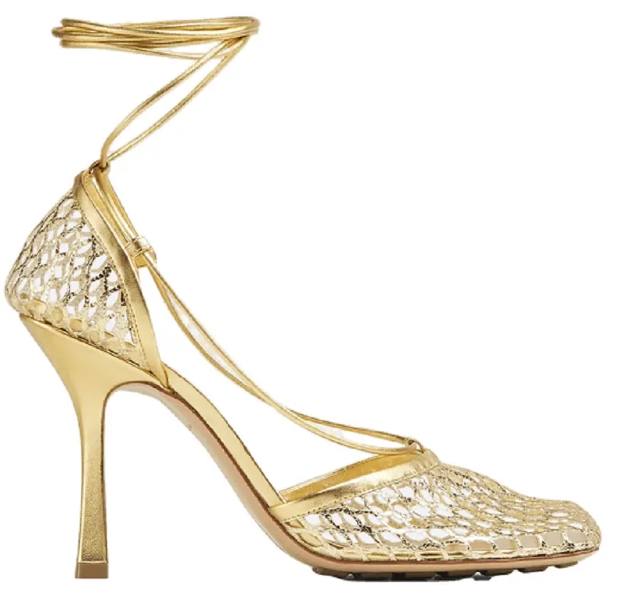 Giày Cao Gót Bottega Veneta Lace-Up Sandal 'Gold' 651388V1BT18265 — kich-thuoc: lien-he-order Giày Cao Gót Bottega Veneta Lace-Up Sandal 'Gold' 651388V1BT18265 — kich-thuoc: lien-he-order