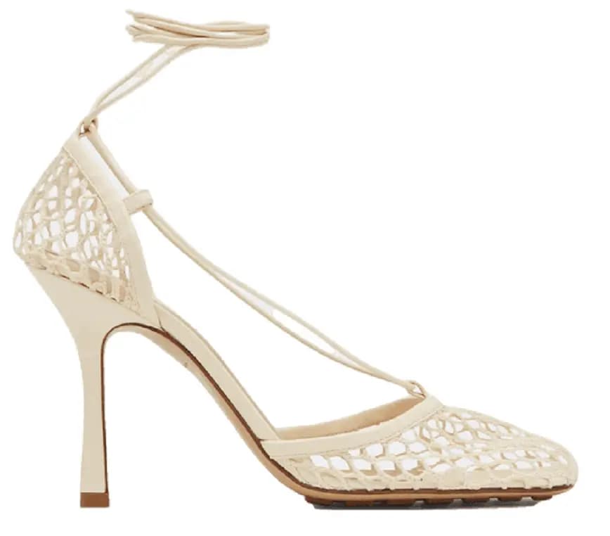 Giày Cao Gót Bottega Veneta Lace-Up Sandal 'Toile' 651388VBSD39213 Giày Cao Gót Bottega Veneta Lace-Up Sandal 'Toile' 651388VBSD39213