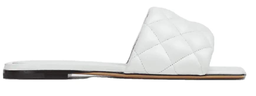 Dép Bottega Veneta Padded Flat Sandal 'Optic White' 627710VBRR09122 Dép Bottega Veneta Padded Flat Sandal 'Optic White' 627710VBRR09122