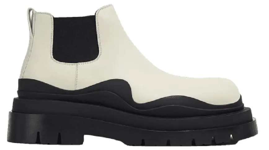 Giày Bottega Veneta Tire Ankle Chelsea Boot 'Sea Salt' 630281VBS509049 — kich-thuoc: lien-he-order Giày Bottega Veneta Tire Ankle Chelsea Boot 'Sea Salt' 630281VBS509049 — kich-thuoc: lien-he-order