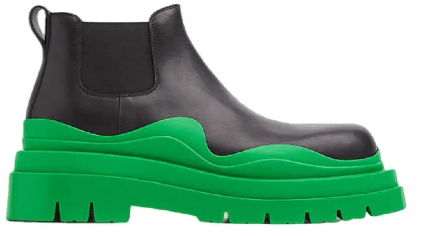 Giày Bottega Veneta Tire Ankle Chelsea Boot 'Black Grass' 630281VBS501477 Giày Bottega Veneta Tire Ankle Chelsea Boot 'Black Grass' 630281VBS501477