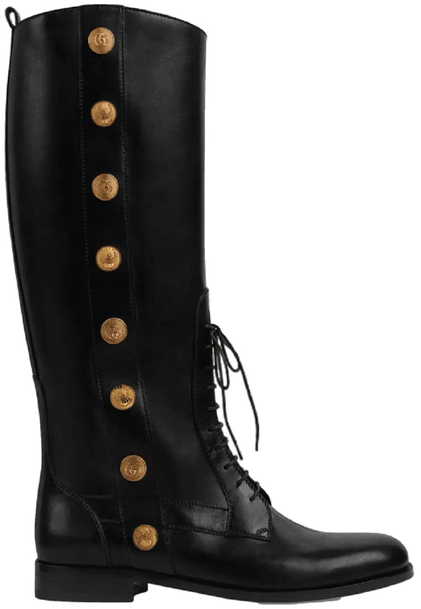 Giày Gucci Men's Boot With Buttons 'Black' 714676-AAAUU-1000 Giày Gucci Men's Boot With Buttons 'Black' 714676-AAAUU-1000