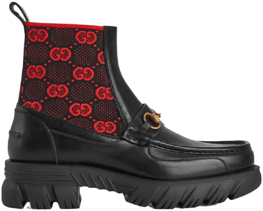 Giày Gucci GG Jersey Boot Horsebit 'Black' 718708-AAA4Y-1071 — kich-thuoc: 44 Giày Gucci GG Jersey Boot Horsebit 'Black' 718708-AAA4Y-1071 — kich-thuoc: 44