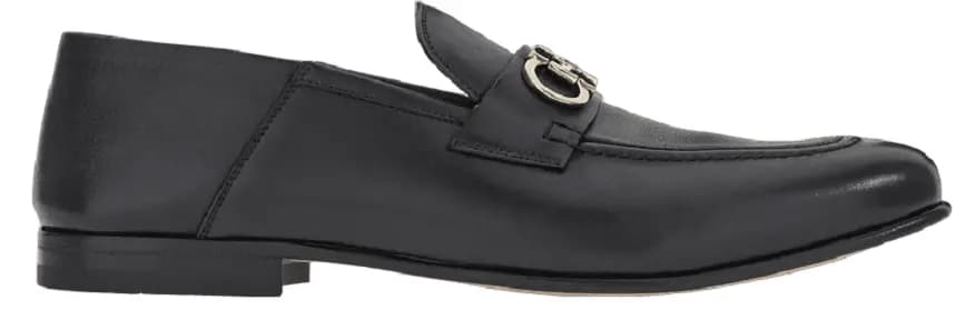 Giày Salvatore Ferragamo Moccasin Gancini 'Black' 020990-758410 Giày Salvatore Ferragamo Moccasin Gancini 'Black' 020990-758410