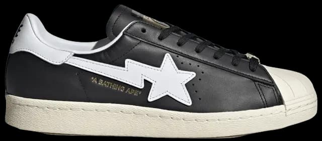 Giày Adidas x BAPE Superstar 80s 'Core Black Off White' IF2385 Giày Adidas x BAPE Superstar 80s 'Core Black Off White' IF2385