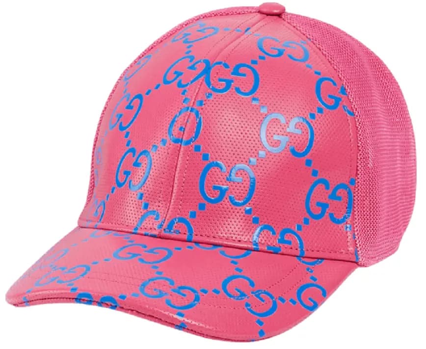 Mũ Gucci GG Leather Baseball 'Pink Blue' 728853-4HAWH-8972 Mũ Gucci GG Leather Baseball 'Pink Blue' 728853-4HAWH-8972