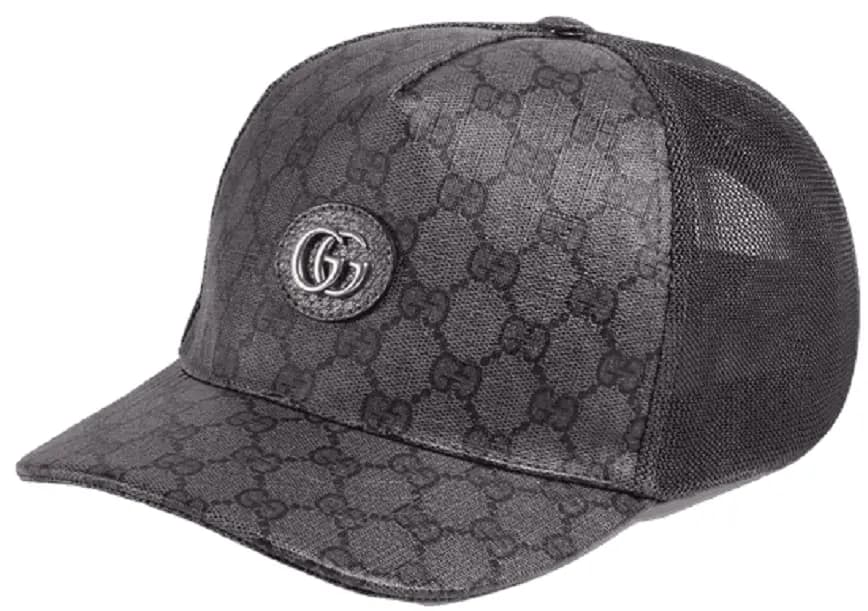 Mũ Gucci GG Supreme Baseball 'Grey Black' 733927-4HAXN-8761 Mũ Gucci GG Supreme Baseball 'Grey Black' 733927-4HAXN-8761