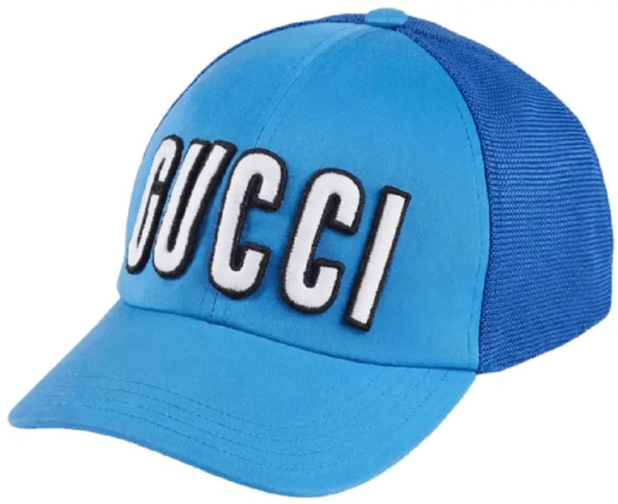 Mũ Gucci Baseball Hat With Patch 'Blue' 701324-4HAOY-4969 Mũ Gucci Baseball Hat With Patch 'Blue' 701324-4HAOY-4969