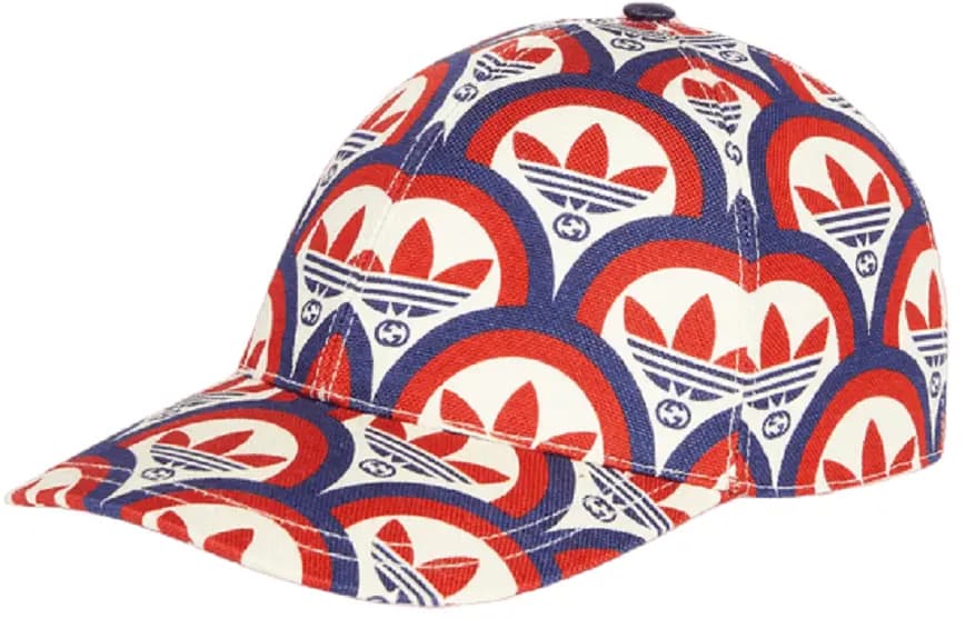 Mũ Gucci Adidas x Gucci Trefoil Print Baseball 'Multicolor' 696485-4HAQF-6468 Mũ Gucci Adidas x Gucci Trefoil Print Baseball 'Multicolor' 696485-4HAQF-6468
