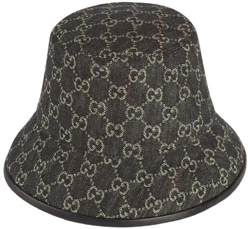 Mũ Gucci GG Denim Bucket 'Black Ivory' 576371-3HAF8-1060 Mũ Gucci GG Denim Bucket 'Black Ivory' 576371-3HAF8-1060