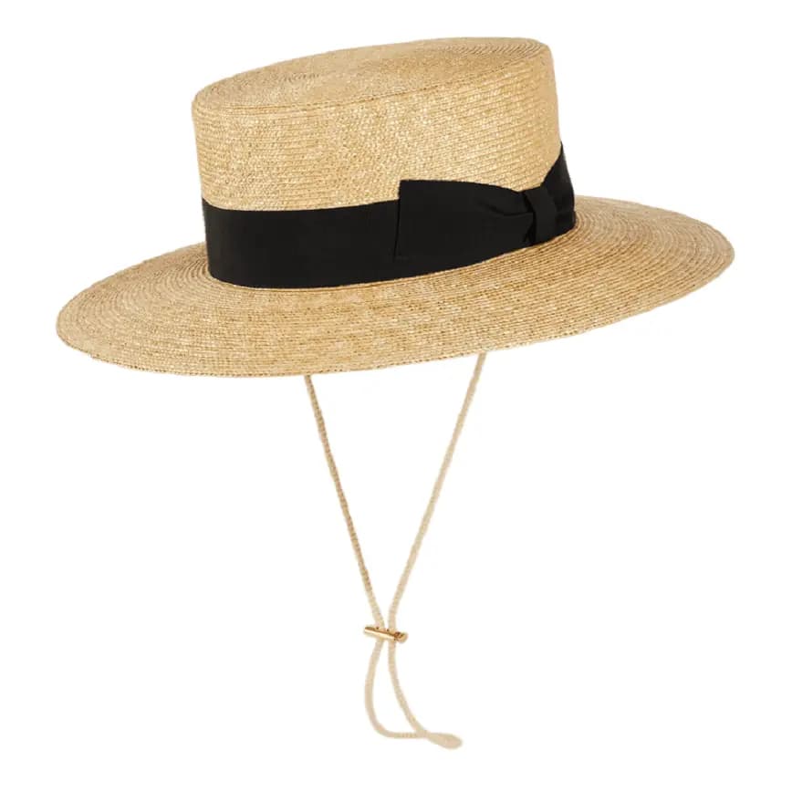 Mũ Gucci Straw Boater 'Beige' 696869-4HAOE-9760 Mũ Gucci Straw Boater 'Beige' 696869-4HAOE-9760