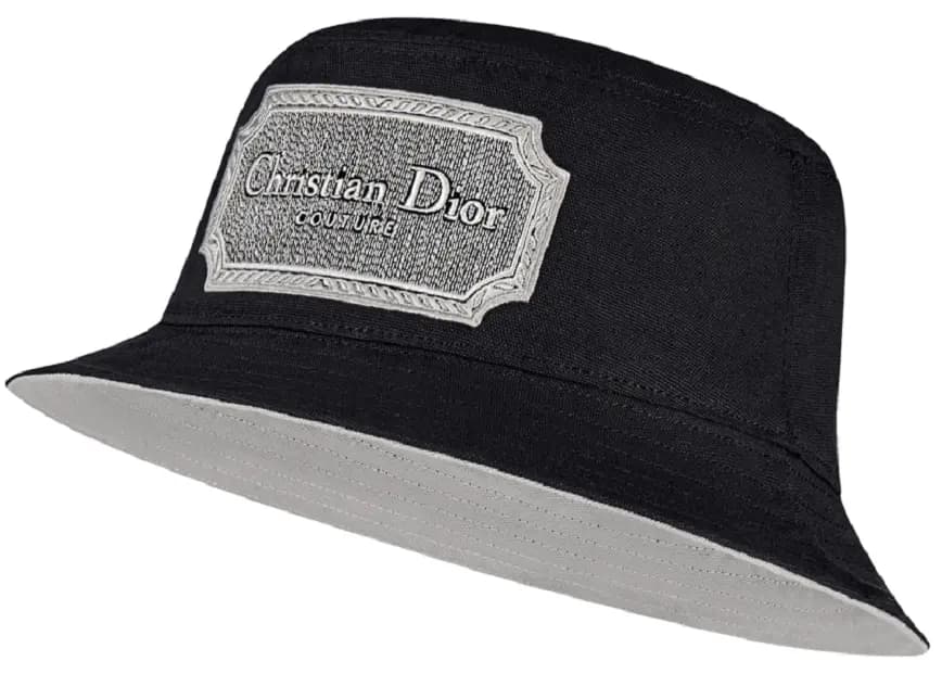 Mũ Dior Couture Bucket Hat 'Black Canvas' 243C907E4511-C988 Mũ Dior Couture Bucket Hat 'Black Canvas' 243C907E4511-C988