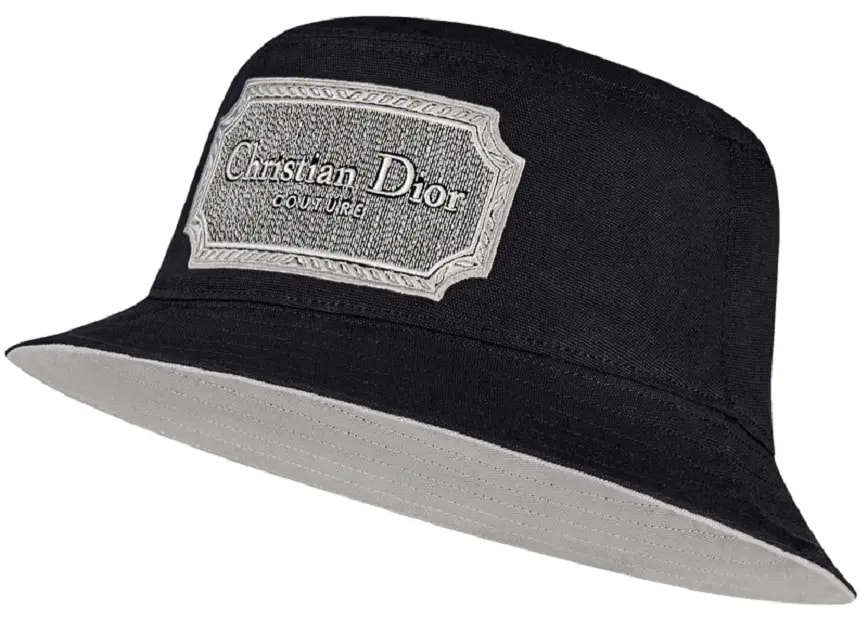 Mũ Dior Couture Bucket Hat 'Black Canvas' 243C907E4511-C988 — kich-thuoc: S Mũ Dior Couture Bucket Hat 'Black Canvas' 243C907E4511-C988 — kich-thuoc: S