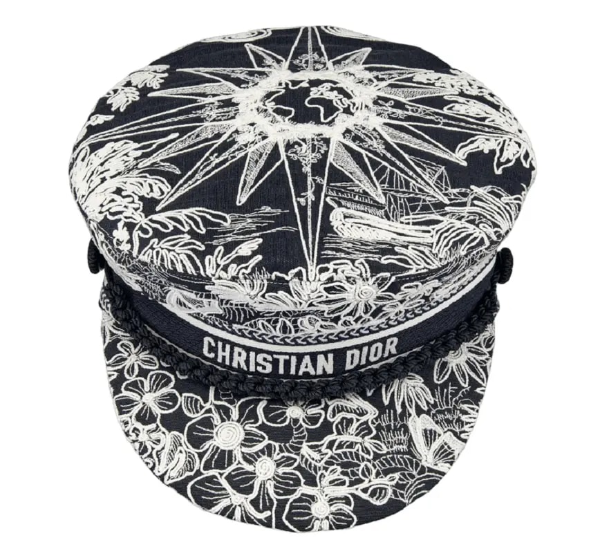 Mũ Dior Travel Cap 'Blue White Cotton' 31REV920X131-C578 — kich-thuoc: 57 Mũ Dior Travel Cap 'Blue White Cotton' 31REV920X131-C578 — kich-thuoc: 57