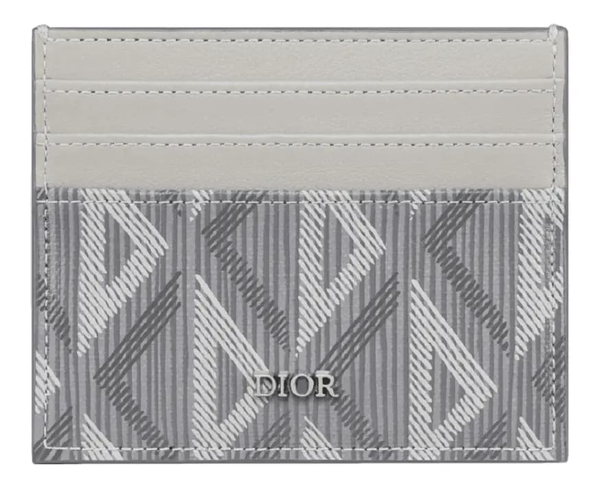 Ví Dior Card Holder 'Dior Gray CD' 2ESCH135DCO-H42E Ví Dior Card Holder 'Dior Gray CD' 2ESCH135DCO-H42E