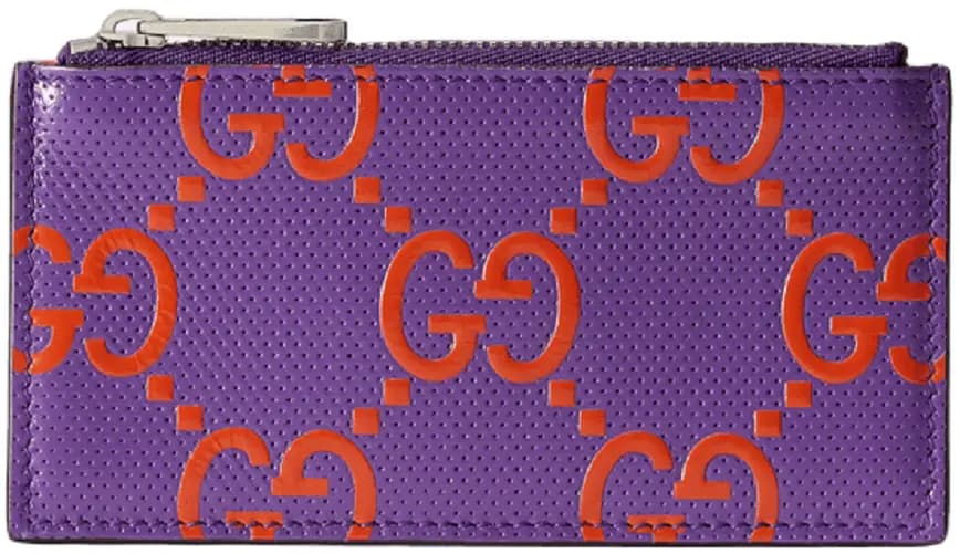 Ví Gucci GG Embossed Zip Card Case 'Purple' 725550-AABCZ-5441 Ví Gucci GG Embossed Zip Card Case 'Purple' 725550-AABCZ-5441