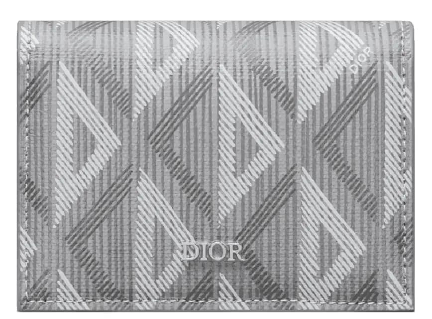 Ví Dior Business Card Holder 'Grey CD Diamond' 2ESCH136DCO-H42E Ví Dior Business Card Holder 'Grey CD Diamond' 2ESCH136DCO-H42E