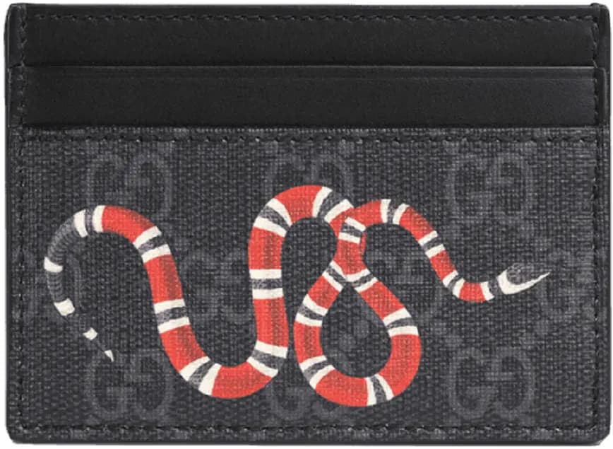 Ví Gucci Kingsnake GG Supreme Card Case 'Black Grey' 451277-K541N-1058 Ví Gucci Kingsnake GG Supreme Card Case 'Black Grey' 451277-K541N-1058