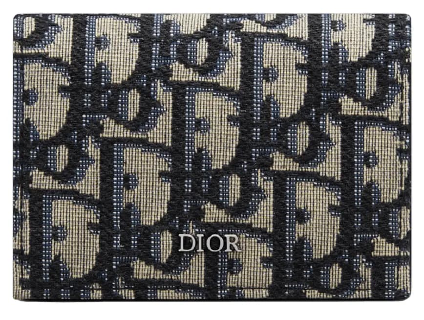 Ví Dior Business Card Holder 'Beige Black Dior' 2ESCH136YSE-H05E Ví Dior Business Card Holder 'Beige Black Dior' 2ESCH136YSE-H05E