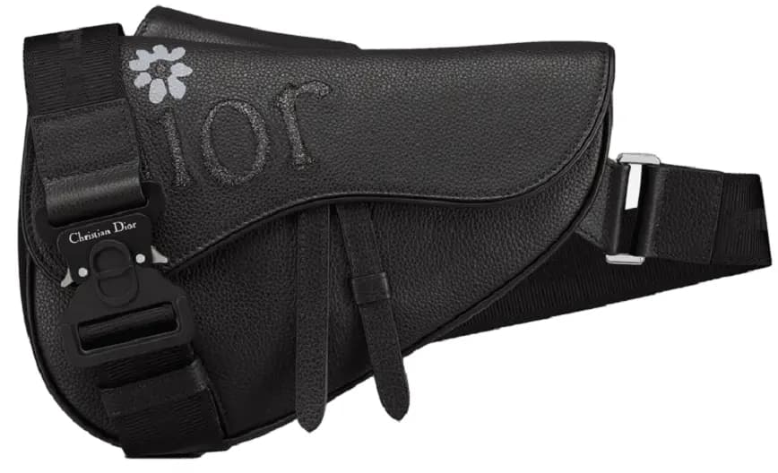 Túi Dior By Erl Saddle Bag 'Black Grained' 1ADPO093SER-H03E Túi Dior By Erl Saddle Bag 'Black Grained' 1ADPO093SER-H03E