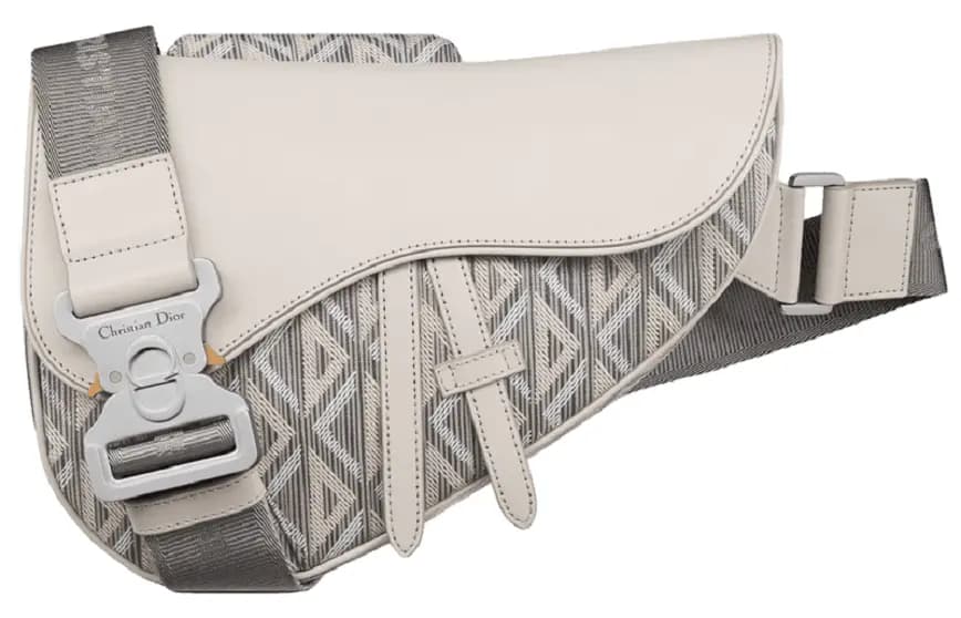 Túi Dior Saddle Bag 'Greige CD Diamond' 1ADPO093CDP-H40E Túi Dior Saddle Bag 'Greige CD Diamond' 1ADPO093CDP-H40E