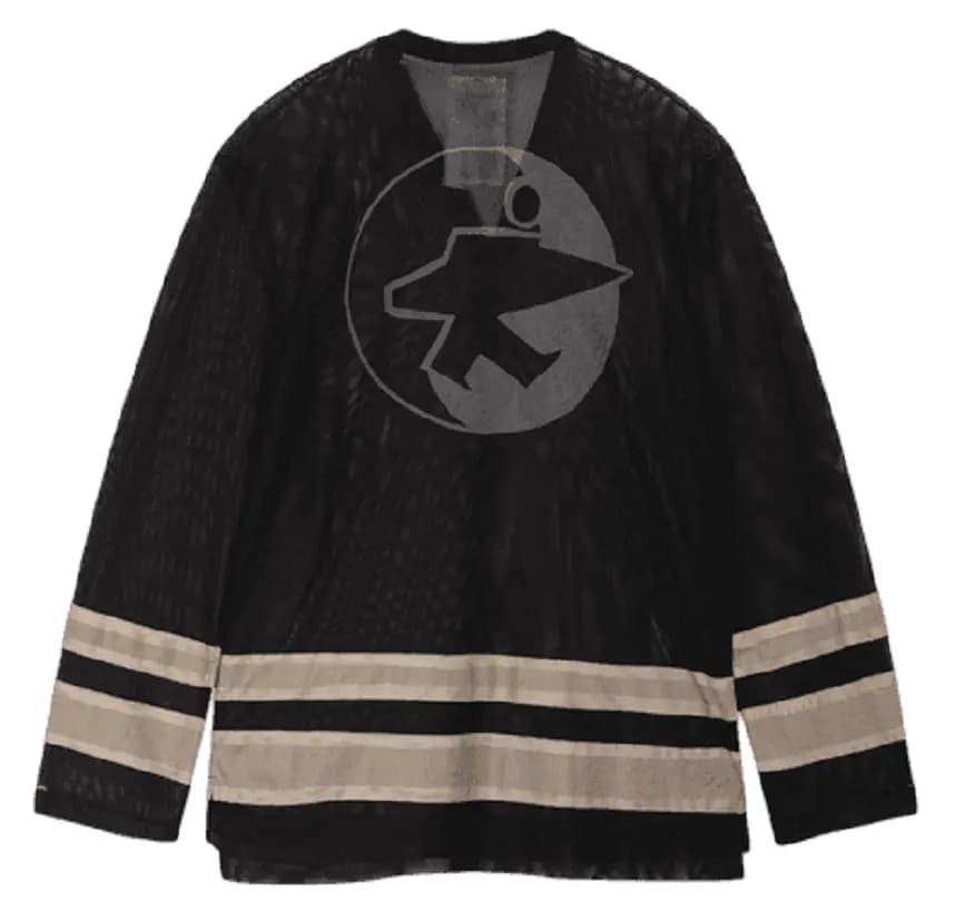 Áo Stussy x Our Legacy Work Shop Hockey Jersey 'Black Beige Mesh' Áo Stussy x Our Legacy Work Shop Hockey Jersey 'Black Beige Mesh'