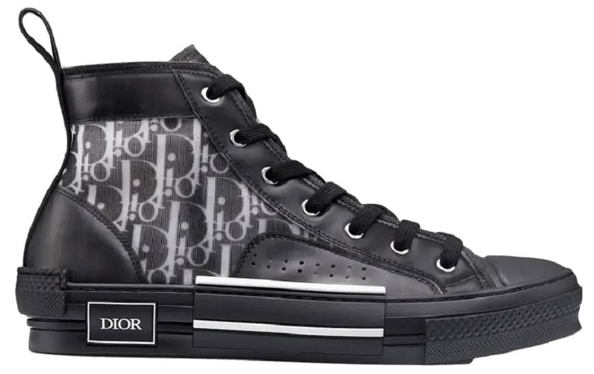 Giày Dior B23 High 'Black Calfskin Dior' 3SH118YJP-H960 — kich-thuoc: 39 Giày Dior B23 High 'Black Calfskin Dior' 3SH118YJP-H960 — kich-thuoc: 39