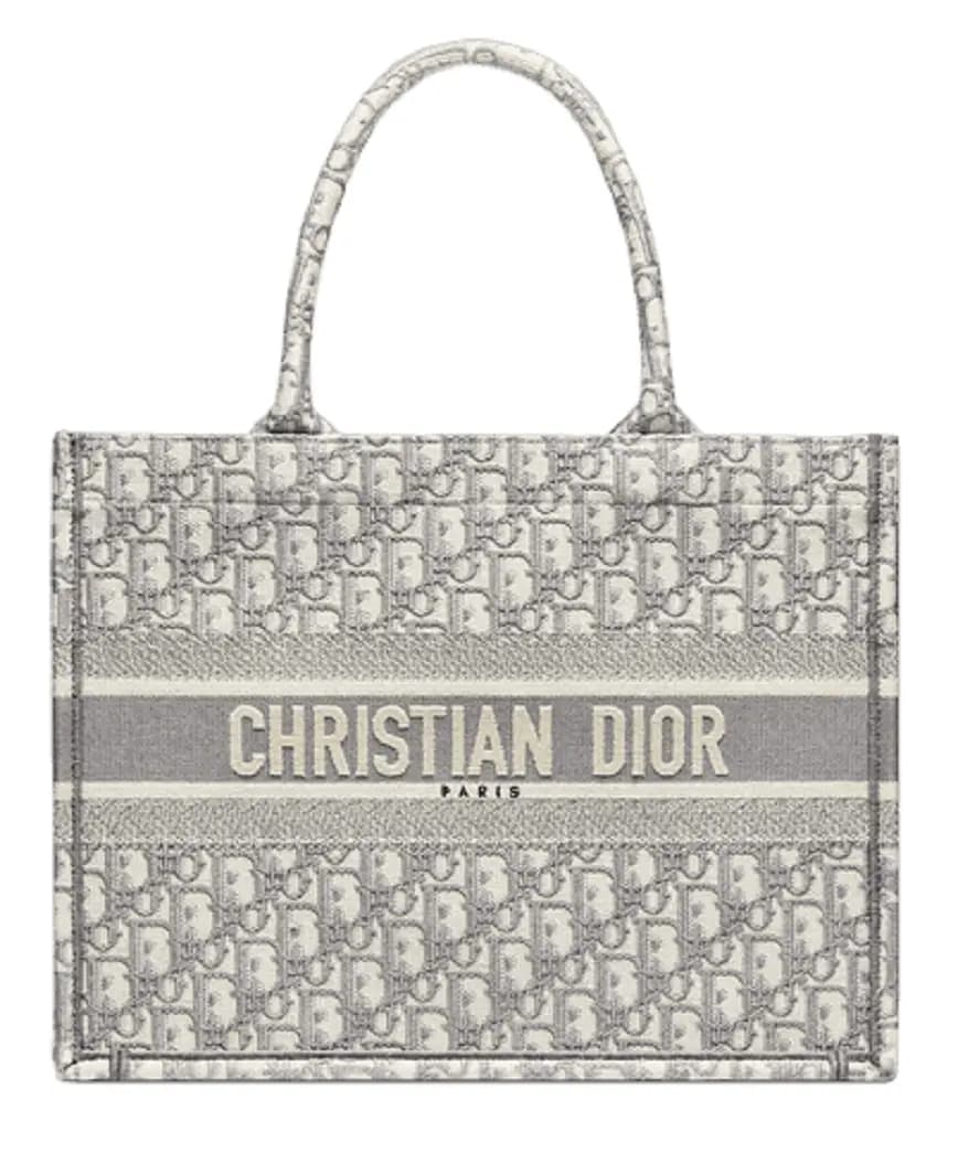 Túi Dior Book Tote Medium 'Gray Embroidery' M1296ZRIW-M932 Túi Dior Book Tote Medium 'Gray Embroidery' M1296ZRIW-M932