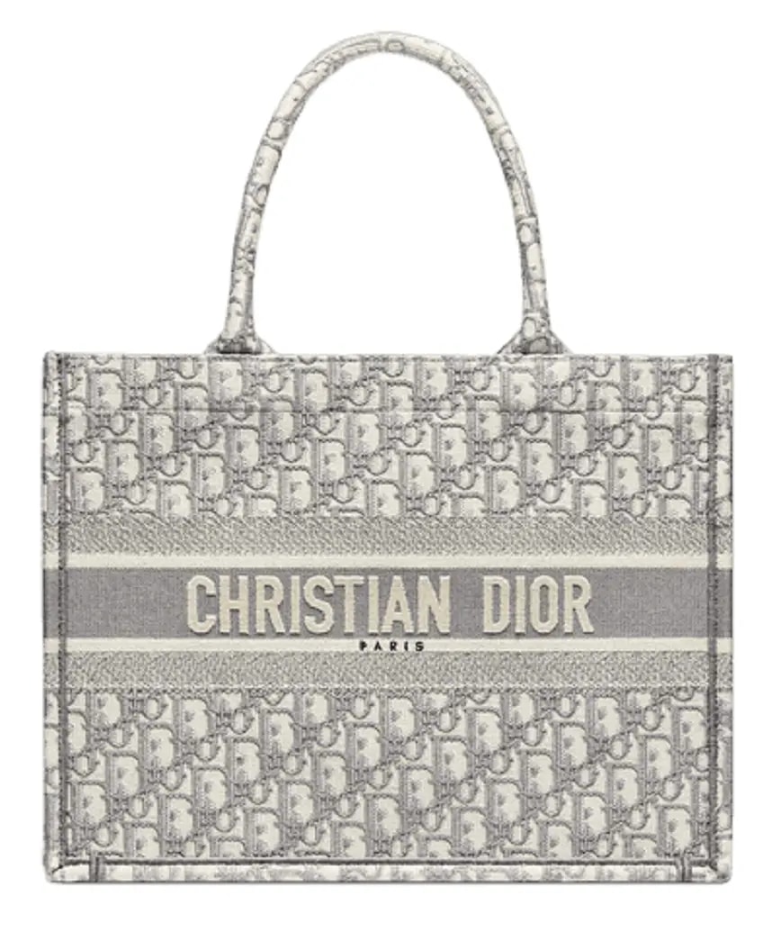 Túi Dior Book Tote Medium 'Gray Embroidery' M1296ZRIW-M932 — kich-thuoc: 36-cm-x-27-5-cm-x-16-5-cm Túi Dior Book Tote Medium 'Gray Embroidery' M1296ZRIW-M932 — kich-thuoc: 36-cm-x-27-5-cm-x-16-5-cm