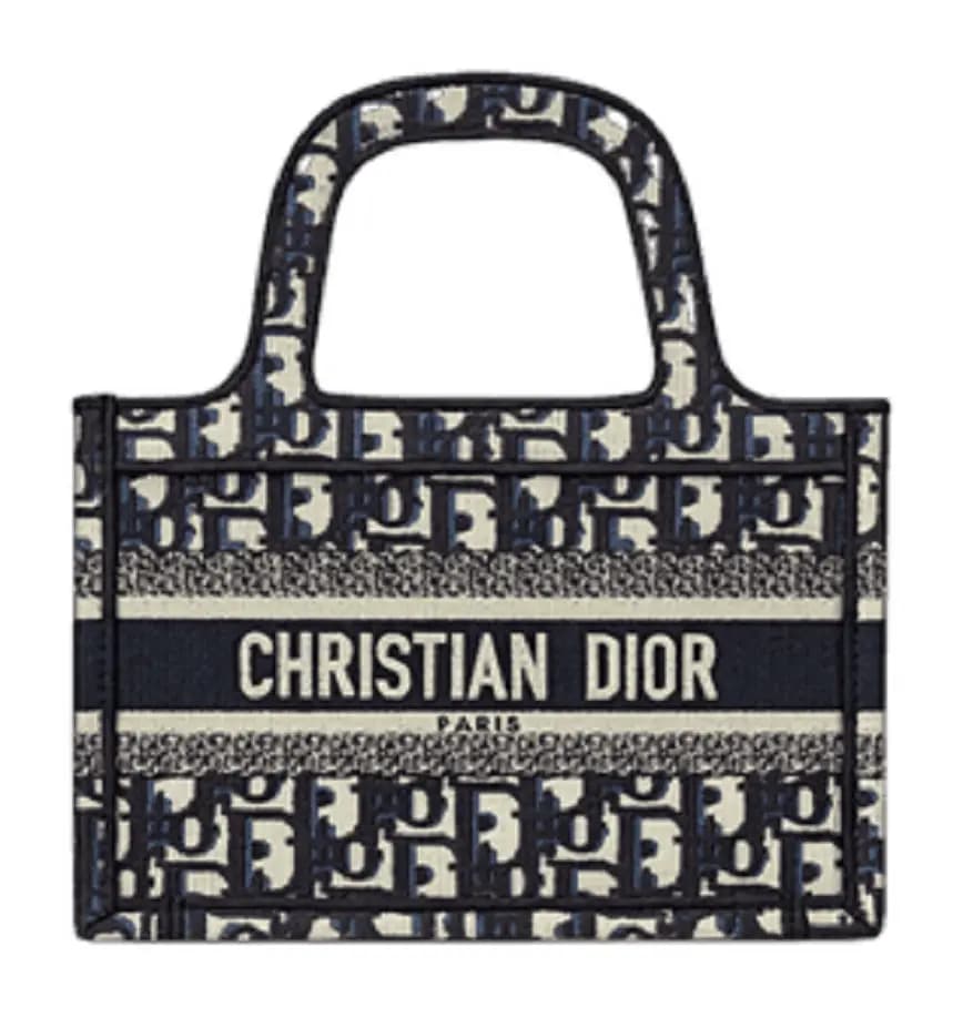 Túi Dior Book Tote Mini 'Blue Embroidery' S5475ZRIW-M928 Túi Dior Book Tote Mini 'Blue Embroidery' S5475ZRIW-M928