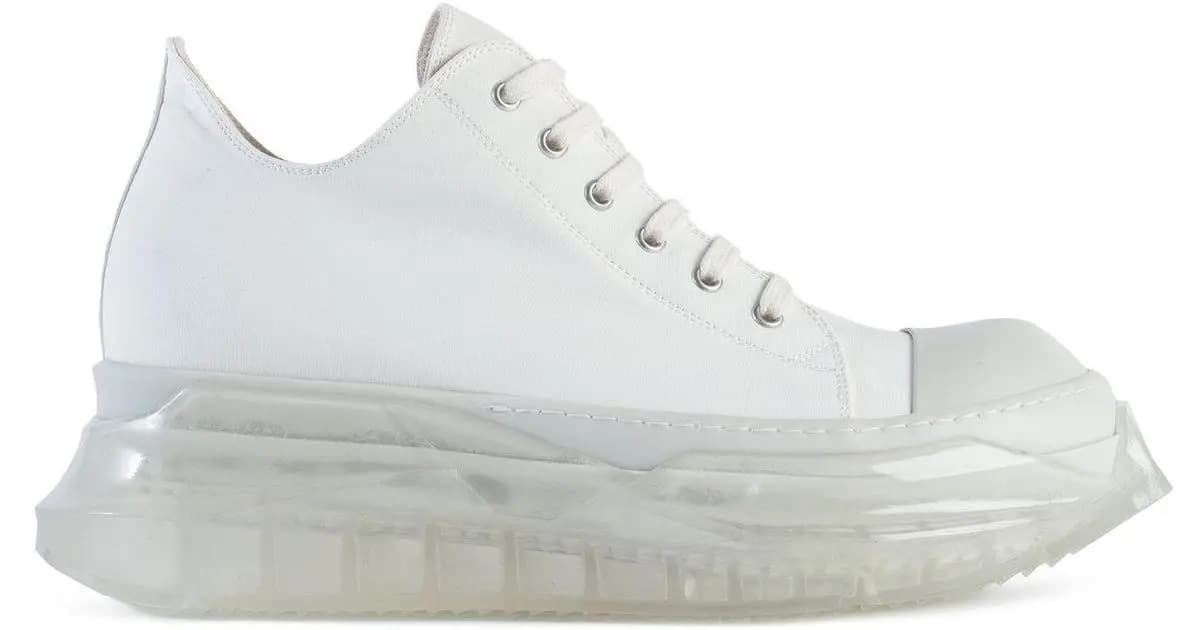 Giày Rick Owens Abstract Sneakers Chalk White DU20S5819 Giày Rick Owens Abstract Sneakers Chalk White DU20S5819
