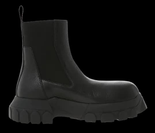 Giày Rick Owens Chunky Black Leather Boots RP02A7881LDE-99 Giày Rick Owens Chunky Black Leather Boots RP02A7881LDE-99