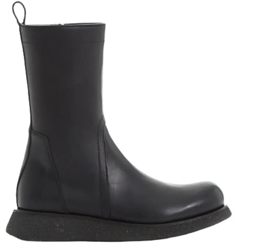 Giày Rick Owens SS22 Fogachine Zipped 'Black' ru01b1859lge-09 Giày Rick Owens SS22 Fogachine Zipped 'Black' ru01b1859lge-09