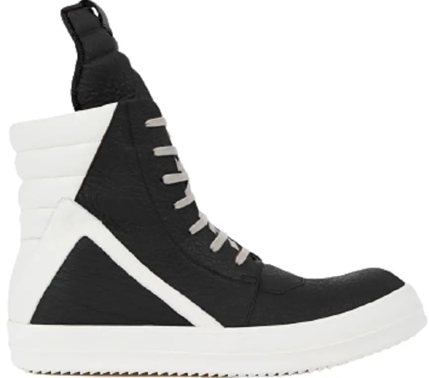 Giày Rick Owens SS22 Fogachine Geobasket 'Black And Milk White' ru01b1894lsqp-911 Giày Rick Owens SS22 Fogachine Geobasket 'Black And Milk White' ru01b1894lsqp-911