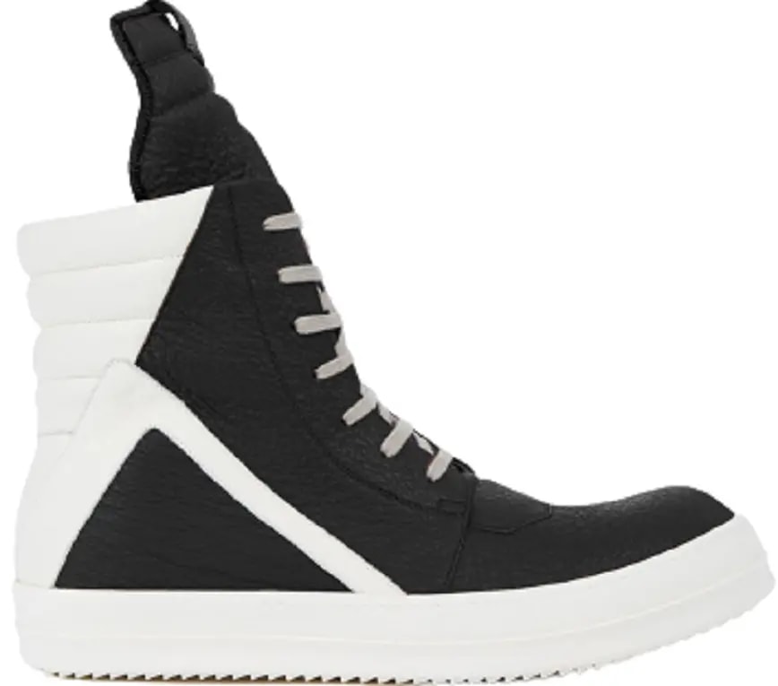Giày Rick Owens SS22 Fogachine Geobasket 'Black And Milk White' ru01b1894lsqp-911 — kich-thuoc: 41 Giày Rick Owens SS22 Fogachine Geobasket 'Black And Milk White' ru01b1894lsqp-911 — kich-thuoc: 41