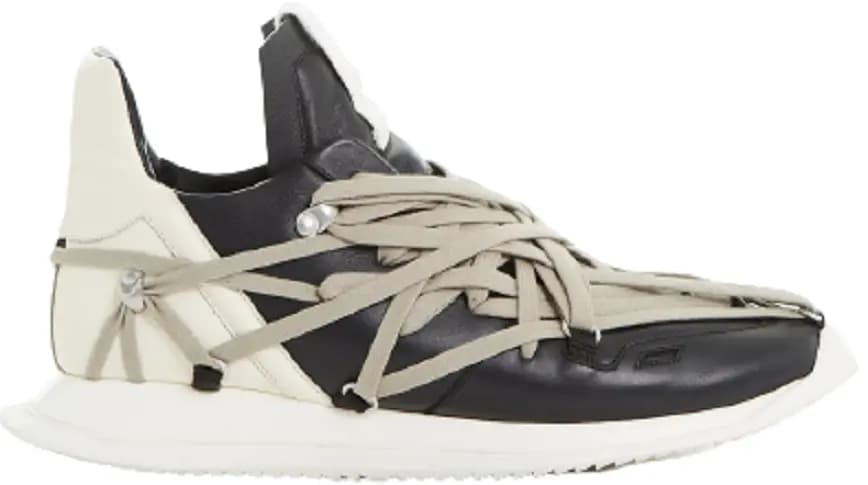 Giày Rick Owens SS22 Fogachine Runner 'Black And Milk White' ru01b1812lpo-911 Giày Rick Owens SS22 Fogachine Runner 'Black And Milk White' ru01b1812lpo-911