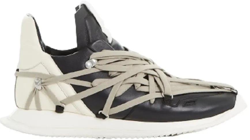 Giày Rick Owens SS22 Fogachine Runner 'Black And Milk White' ru01b1812lpo-911 — kich-thuoc: 41 Giày Rick Owens SS22 Fogachine Runner 'Black And Milk White' ru01b1812lpo-911 — kich-thuoc: 41