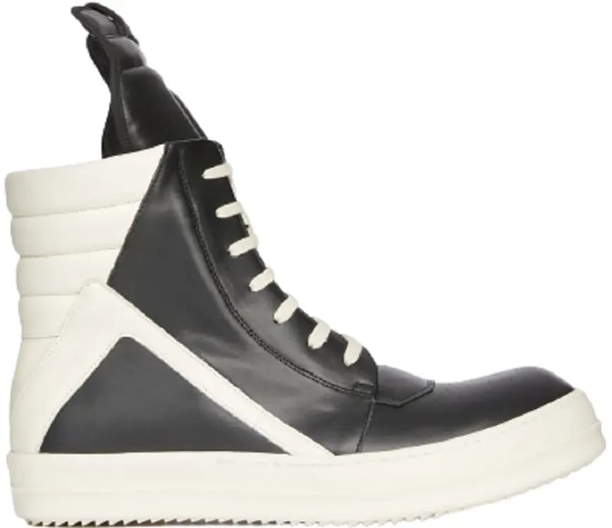 Giày Rick Owens FW22 Strobe Geobasket 'Black And Milk' RU02B2894LPO-911 Giày Rick Owens FW22 Strobe Geobasket 'Black And Milk' RU02B2894LPO-911