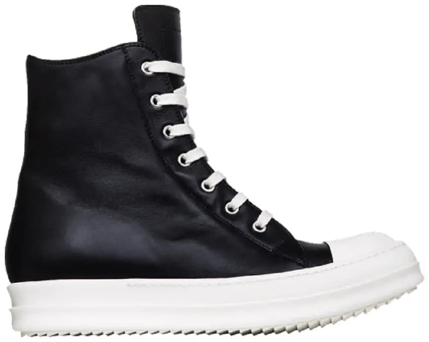 Giày Rick Owens Ramones High 'Black Leather' RU17S9890 Giày Rick Owens Ramones High 'Black Leather' RU17S9890