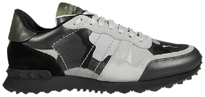 Giày Valentino Garavani Rockrunner Rockstud Lace 'Grey Black Camo' RY2S0723XVUIJ7 Giày Valentino Garavani Rockrunner Rockstud Lace 'Grey Black Camo' RY2S0723XVUIJ7