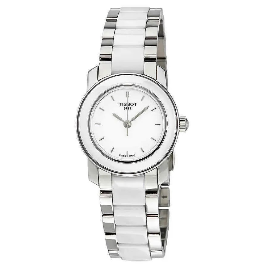 Đồng Hồ Tissot T-Trend 'White Ceramic' T064-210-22-011-00 — kich-thuoc: 28-mm Đồng Hồ Tissot T-Trend 'White Ceramic' T064-210-22-011-00 — kich-thuoc: 28-mm