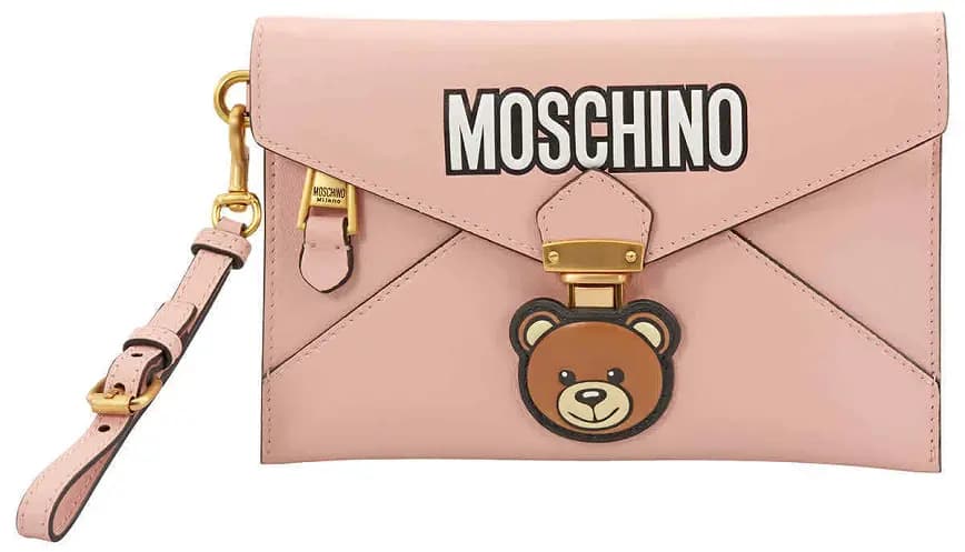 Ví Moschino Ladies Pink Bear Faux 'Pink' A-8411-8006-1224 Ví Moschino Ladies Pink Bear Faux 'Pink' A-8411-8006-1224